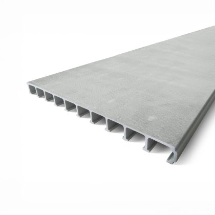 40mm Pultruded GRP Plank Flooring 6000mm - Mid Grey RAL 7001 40mm Pultruded GRP Plank Flooring 6000mm - Mid Grey RAL 7001