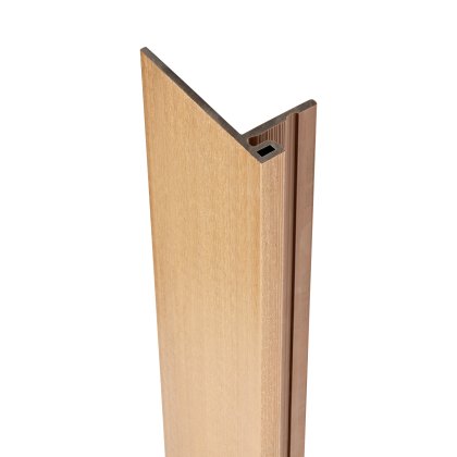 Ecoscape Forma - Natural Oak Composite Slatted Cladding Reveal Trim Ecoscape Forma - Natural Oak Composite Slatted Cladding Reveal Trim