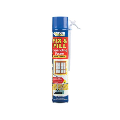 Everbuild Sika - Fix & Fill Expanding Foam Filler 750ml Everbuild Sika - Fix & Fill Expanding Foam Filler 750ml