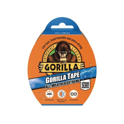 Gorilla Glue - Gorilla Tape All-Weather Extreme 48mm x 11m Black Gorilla Glue - Gorilla Tape All-Weather Extreme 48mm x 11m Black