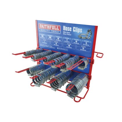 Faithfull - Hoseclip Display C/W Stock 100Pc Faithfull - Hoseclip Display C/W Stock 100Pc