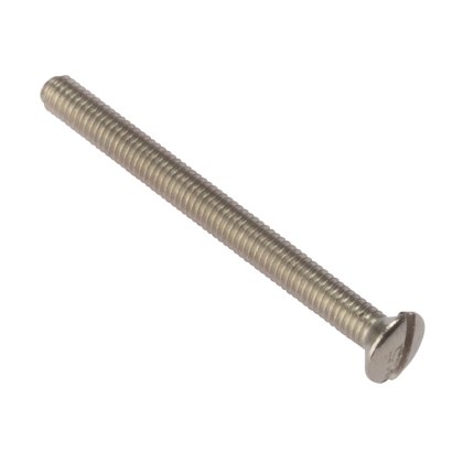 ForgeFix - Socket Screw Slotted Raised Head Nickel Plated 3.5 x 75mm Bag 100 ForgeFix - Socket Screw Slotted Raised Head Nickel Plated 3.5 x 75mm Bag 100