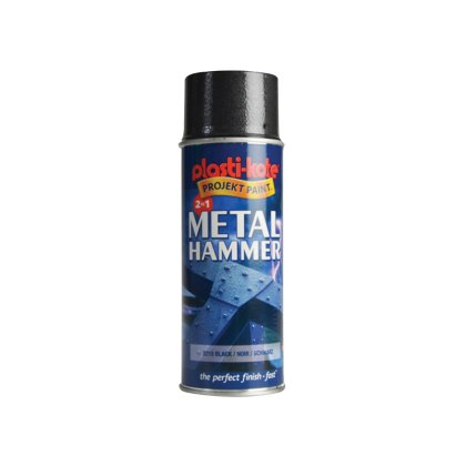 PlastiKote - Metal Paint Hammer Spray Black 400ml PlastiKote - Metal Paint Hammer Spray Black 400ml
