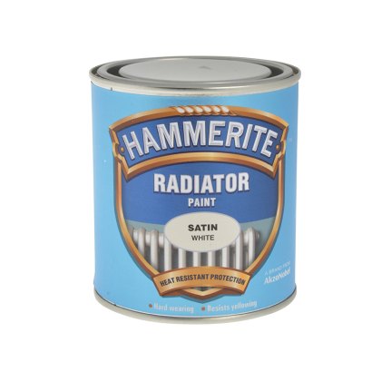 Hammerite - Radiator Paint Satin White 500ml Hammerite - Radiator Paint Satin White 500ml