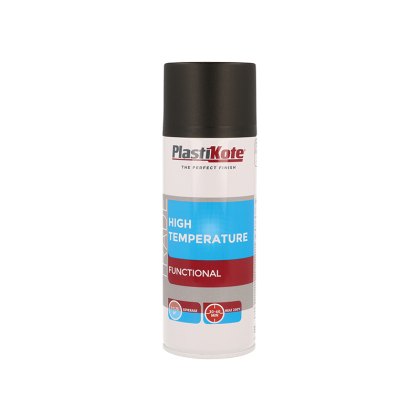 PlastiKote - Trade High Temperature Spray Paint Black 400ml PlastiKote - Trade High Temperature Spray Paint Black 400ml