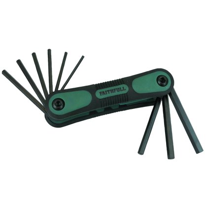 Faithfull - Imperial Folding Hexagon Key Set, 9 Piece Faithfull - Imperial Folding Hexagon Key Set, 9 Piece