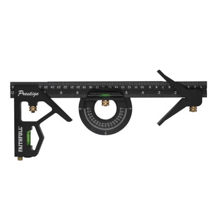Faithfull - Prestige Combination Square Set 300mm (12in) Faithfull - Prestige Combination Square Set 300mm (12in)