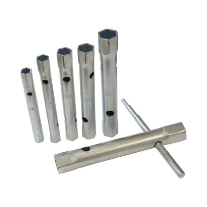 Faithfull - Box Spanner Set + Tommy Bar 6 Piece 8-19mm Faithfull - Box Spanner Set + Tommy Bar 6 Piece 8-19mm