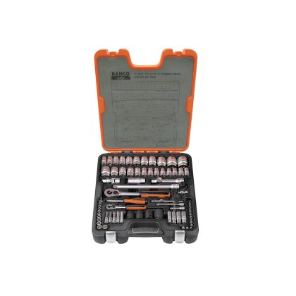 Bahco - S800 1/4 & 1/2in Drive Socket Set, 77 Piece Bahco - S800 1/4 & 1/2in Drive Socket Set, 77 Piece