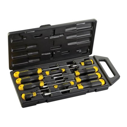 STANLEY - Cushion Grip Screwdriver Set, 10 Piece STANLEY - Cushion Grip Screwdriver Set, 10 Piece