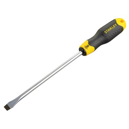 STANLEY - Cushion Grip Screwdriver Flared Tip 10 x 200mm STANLEY - Cushion Grip Screwdriver Flared Tip 10 x 200mm