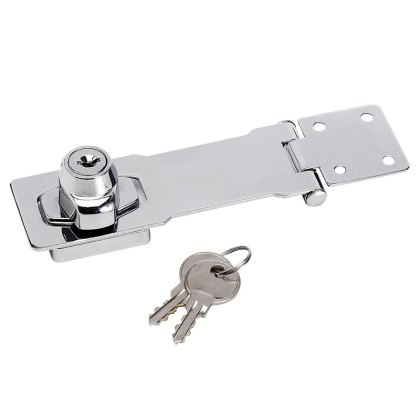 Master Lock - Chrome Plated Steel Locking Hasp 118mm Master Lock - Chrome Plated Steel Locking Hasp 118mm