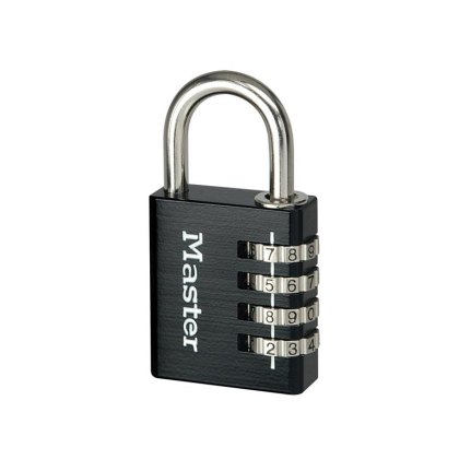 Master Lock - Black Finish 40mm 4-Digit Combination Padlock Master Lock - Black Finish 40mm 4-Digit Combination Padlock