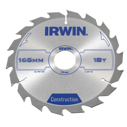 IRWIN - Corded Construction Circular Saw Blade, ATB IRWIN - Corded Construction Circular Saw Blade, ATB