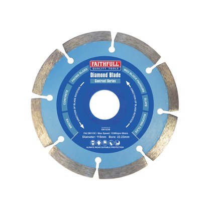 Faithfull - Contract Diamond Blade 115 x 22.2mm Faithfull - Contract Diamond Blade 115 x 22.2mm
