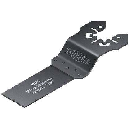 Faithfull - Multi-Functional Tool Flush Cut Wood/Bi-Metal Blade 22mm (Pack 5) Faithfull - Multi-Functional Tool Flush Cut Wood/Bi-Metal Blade 22mm (Pack 5)