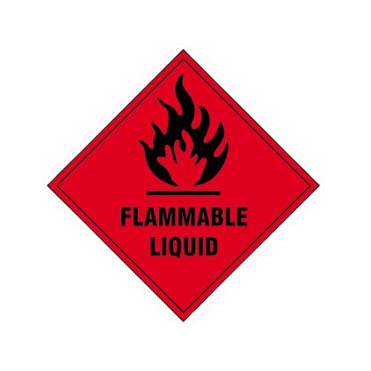 Scan - Flammable Liquid - Self Adhesive Vinyl Sign 100 x 100mm Scan - Flammable Liquid - Self Adhesive Vinyl Sign 100 x 100mm