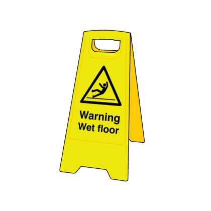 Scan - Warning Wet Floor - Heavy Duty 'A' Board Scan - Warning Wet Floor - Heavy Duty 'A' Board