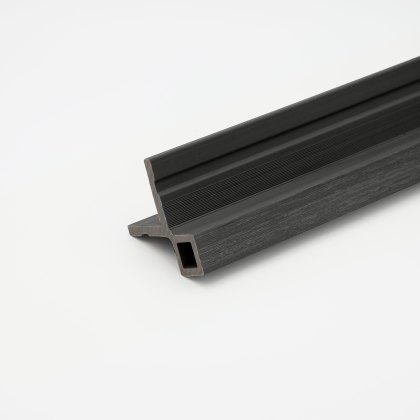 EazyClad 5S - Ebony Black Composite Slatted Cladding Corner Trim EazyClad 5S - Ebony Black Composite Slatted Cladding Corner Trim