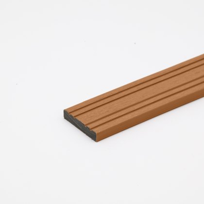 EazyClad 5S - Classic Oak Composite Slatted Cladding Flat Trim EazyClad 5S - Classic Oak Composite Slatted Cladding Flat Trim