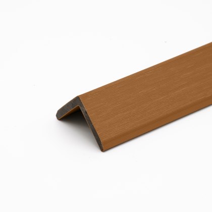 EazyClad 5S - Classic Oak Angled Composite Slatted Cladding Trim EazyClad 5S - Classic Oak Angled Composite Slatted Cladding Trim