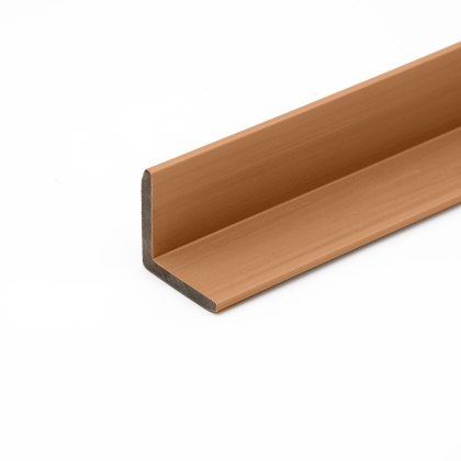 EazyClad 5S - Classic Oak Angled Composite Slatted Cladding Trim EazyClad 5S - Classic Oak Angled Composite Slatted Cladding Trim