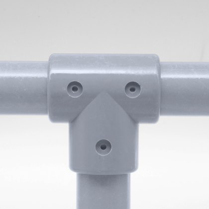 90 Degree Long Tee to suit 50mm GRP Handrail - Grey 90 Degree Long Tee to suit 50mm GRP Handrail - Grey