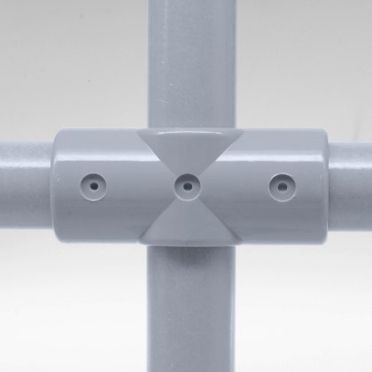 Cross Joint to suit 50mm GRP Handrail - Grey Cross Joint to suit 50mm GRP Handrail - Grey