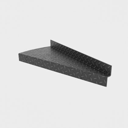 Durbar Clockwise Spiral Stair Tread 600 x 270 x 4.5mm - 50mm Turn up/down Durbar Clockwise Spiral Stair Tread 600 x 270 x 4.5mm - 50mm Turn up/down