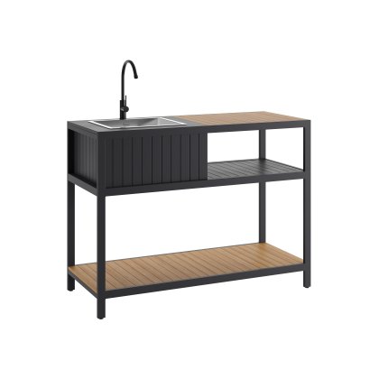 Ecoscape Outdoor Kitchen - Oak Sink Unit Including Tap & Cover Ecoscape Outdoor Kitchen - Oak Sink Unit Including Tap & Cover