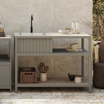 Ecoscape Outdoor Kitchen - Taupe Sink Unit Including Tap & Cover Ecoscape Outdoor Kitchen - Taupe Sink Unit Including Tap & Cover