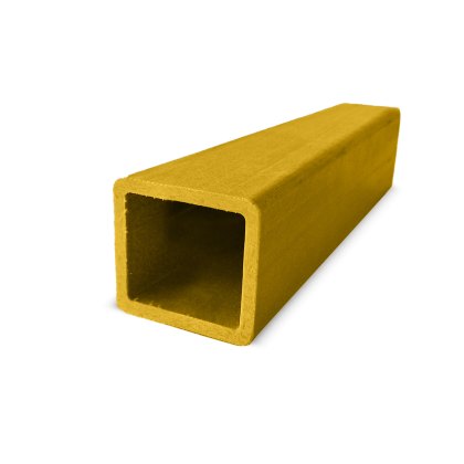 6m Pultruded GRP Box Section 50mm x 50mm - RAL 1003 - Yellow 6m Pultruded GRP Box Section 50mm x 50mm - RAL 1003 - Yellow