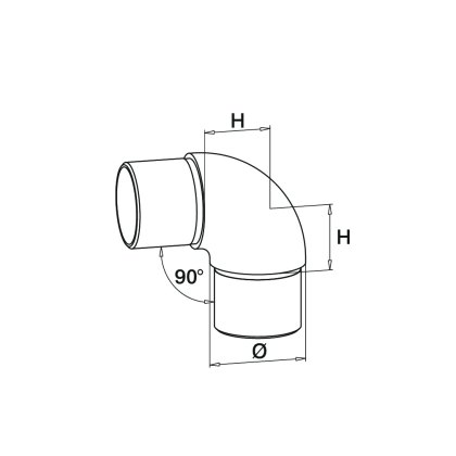 90 Degree Radiused Elbow 90 Degree Radiused Elbow