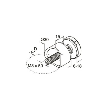 30mm Diameter Glass Adapter 30mm Diameter Glass Adapter