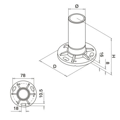 100mm Reinforced Post Base Plate 100mm Reinforced Post Base Plate