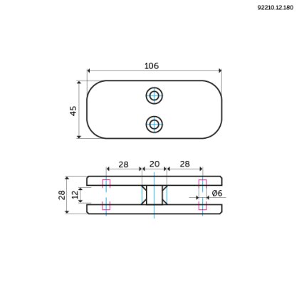 Eazypost 180 Degree 10mm Glass Connector Eazypost 180 Degree 10mm Glass Connector