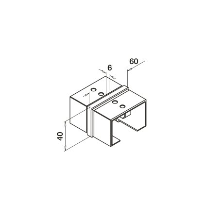 EazySlot Slotted Handrail Connector EazySlot Slotted Handrail Connector