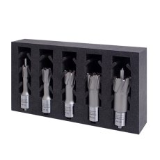HMT CarbideMax 40 TCT Cutter Set 12,14,18,22,26mm + 2 pilots HMT CarbideMax 40 TCT Cutter Set 12,14,18,22,26mm + 2 pilots