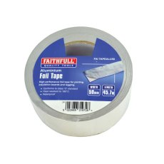 Faithfull - Aluminium Foil Tape 50mm x 45.7m Faithfull - Aluminium Foil Tape 50mm x 45.7m