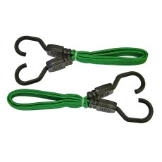 Faithfull - Flat Bungee Cord 60cm (24in) Green 2 Piece Faithfull - Flat Bungee Cord 60cm (24in) Green 2 Piece