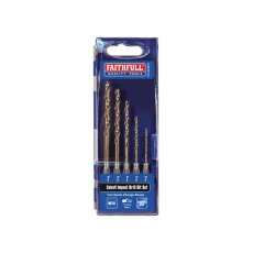 Faithfull - HSSE M35 Cobalt Quick-Change Impact Drill Bit Set, 5 Piece Faithfull - HSSE M35 Cobalt Quick-Change Impact Drill Bit Set, 5 Piece
