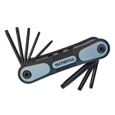 Faithfull - Folding Star Key Set of 8 (TX9-TX40) Faithfull - Folding Star Key Set of 8 (TX9-TX40)