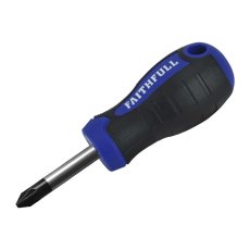 Faithfull - Soft Grip Stubby Screwdriver Pozidriv Tip PZ2 x 38mm Faithfull - Soft Grip Stubby Screwdriver Pozidriv Tip PZ2 x 38mm