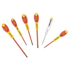 STANLEY - FatMax VDE Insulated Screwdriver Set, 6 Piece STANLEY - FatMax VDE Insulated Screwdriver Set, 6 Piece