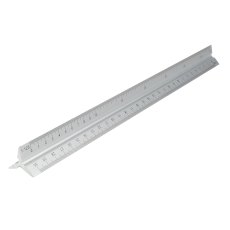 Faithfull - Aluminium Triangle Scale Rule 300mm Faithfull - Aluminium Triangle Scale Rule 300mm