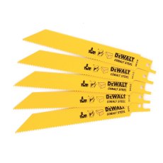 DEWALT - Bi-Metal General Purpose Reciprocating Blade 152mm x 10 TPI (Pack 5) DEWALT - Bi-Metal General Purpose Reciprocating Blade 152mm x 10 TPI (Pack 5)