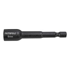 Faithfull - Magnetic Impact Nut Driver 8mm x 1/4in Hex Faithfull - Magnetic Impact Nut Driver 8mm x 1/4in Hex