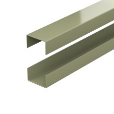 DuraPost Urban® Rails For Slatted Composite Panel (Pack of 2) - Olive Grey DuraPost Urban® Rails For Slatted Composite Panel (Pack of 2) - Olive Grey