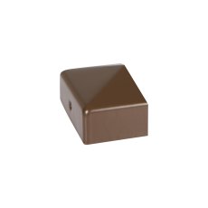 DuraPost® Half Post Cap With Bracket 75 x 37mm - Sepia Brown DuraPost® Half Post Cap With Bracket 75 x 37mm - Sepia Brown