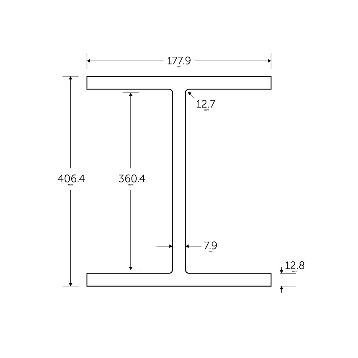 406 x 178 x 60KG Universal Beam - BSEN10025-2 S355J0 | BM Steel